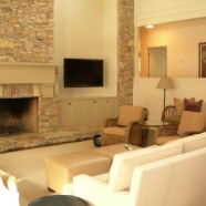 Stone Fireplace